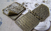 Accessories - 2 Pcs Of Antique Bronze Two Pages Love Letter Charms Pendants 21x26mm A2958