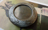Accessories - 2 Pcs Of Antique Silver Finished Brass Round Bezel Photo Lockets 32mm A5606
