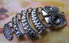 Accessories - 2 Pcs Of Antique Silver Lovely Owl Parts Charms 20x45mm A2917