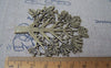 Accessories - 2 Pcs Of Birds On Tree Pendants Connectors Charms Antique Bronze Finish 57x67mm A285