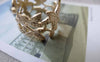 Accessories - 2 Pcs Of Matte Gold Brass Oval Leaf Charms 14x21mm A7167