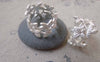 Accessories - 2 Pcs Of Matte Silver Brass Oval Leaf Charms 14x21mm A7168