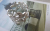 Accessories - 2 Pcs Of Matte Silver Brass Oval Leaf Charms 14x21mm A7168