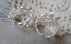 Accessories - 2 Pcs Of Matte Silver Brass Oval Leaf Charms 14x21mm A7168