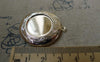 Accessories - 2 Pcs Of Platinum White Gold Tone Round Bezel Photo Lockets 32mm A5605