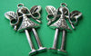 Accessories - 2 Pcs Of Tibetan Silver Antique Silver Fairy Pendants Charms 38x58mm A1553