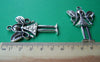 Accessories - 2 Pcs Of Tibetan Silver Antique Silver Fairy Pendants Charms 38x58mm A1553
