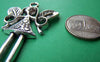 Accessories - 2 Pcs Of Tibetan Silver Antique Silver Fairy Pendants Charms 38x58mm A1553