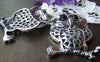 Accessories - 2 Pcs Of Tibetan Silver Antique Silver Owl Pendants 33x50mm A1841