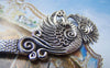 Accessories - 2 Pcs Of Tibetan Silver Phoenix Bird Bookmark Charms 131mm A4924