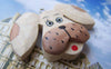 Accessories - 2 Pcs Of Wooden Dog Charms Earring Pendants 32x47mm A3744