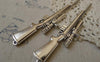 Accessories - 2 Pcs Silver Sniper Gun Rifle Pendants Charms 27x120mm A7486