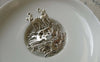 Accessories - 20 Flat Deer Charms Antique Silver Deer Pendants 10x17mm A6528