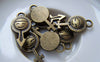 Accessories - 20 Pcs (10 Pairs) Antique Bronze Boy And Girl Gender Symbol Charms 11x23mm A5057