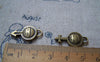 Accessories - 20 Pcs (10 Pairs) Antique Bronze Boy And Girl Gender Symbol Charms 11x23mm A5057