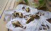 Accessories - 20 Pcs Antique Bronze Bird Bead 3D Spacer Beads Charms  7x15mm A253