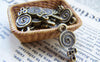 Accessories - 20 Pcs Antique Bronze Bow Tie Lollipop Sticky-pop Charms 8.5x15mm A419