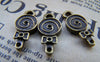 Accessories - 20 Pcs Antique Bronze Bow Tie Lollipop Sticky-pop Charms 8.5x15mm A419