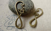 Accessories - 20 Pcs Antique Bronze Curved Bracelet Connector Charms 13x38mm A6417