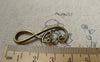 Accessories - 20 Pcs Antique Bronze Curved Bracelet Connector Charms 13x38mm A6417