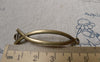 Accessories - 20 Pcs Antique Bronze Curved Fish Connector Bracelet Charms 10x48mm A6756