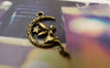 Accessories - 20 Pcs Antique Bronze Fairy Angel On Crescent Moon Charms Pendants 13x24mm A5644