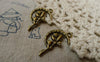 Accessories - 20 Pcs Antique Bronze Fairy Angel On Crescent Moon Charms Pendants 13x24mm A5644