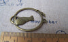 Accessories - 20 Pcs Antique Bronze Filigree Cat And Mouse Round Charms 25x31mm A655