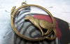 Accessories - 20 Pcs Antique Bronze Filigree Cat And Mouse Round Charms 25x31mm A655