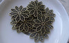 Accessories - 20 Pcs Antique Bronze Filigree Flower Snowflake Connectors Charms 25mm A7725