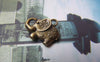 Accessories - 20 Pcs Antique Bronze Flower Elephant Charms 13x16mm A4866