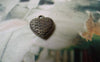 Accessories - 20 Pcs Antique Bronze Lovely Woven Heart Charms 11x12mm A6844