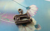 Accessories - 20 Pcs Antique Bronze Sewing Machine Charms 15x15mm A4387
