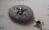 Accessories - 20 Pcs Antique Bronze Skull And Crossbones Charms 15x16mm A5221