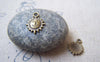Accessories - 20 Pcs Antique Bronze Small Sun Face Celestial Charms 12x16mm A4737
