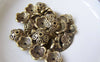 Accessories - 20 Pcs Antique Bronze Spacer Bead Caps 11mm A4509