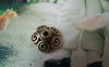 Accessories - 20 Pcs Antique Bronze Spacer Bead Caps 11mm A4509
