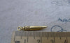 Accessories - 20 Pcs Antique Gold Horn Charms Pendants 26mm A7796