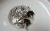 Accessories - 20 Pcs Antique Silver 3D Umbrella Charms 13x19mm A6887