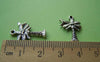 Accessories - 20 Pcs Antique Silver Crescent Moon Coconut Tree Charms 14x20mm A977