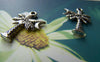 Accessories - 20 Pcs Antique Silver Crescent Moon Coconut Tree Charms 14x20mm A977