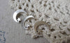Accessories - 20 Pcs Antique Silver Crescent Moon Star Charms 11x17mm A7054