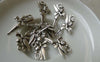 Accessories - 20 Pcs Antique Silver Fairy Charms 16x25mm Double Sided A6569