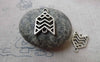 Accessories - 20 Pcs Antique Silver Filigree Arrow Symbol Connectors Charms 13x20mm A6692