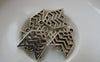 Accessories - 20 Pcs Antique Silver Filigree Arrow Symbol Connectors Charms 13x20mm A6692
