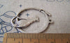 Accessories - 20 Pcs Antique Silver Filigree Cat And Mouse Round Charms 25x31mm A4142