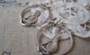 Accessories - 20 Pcs Antique Silver Filigree Cat And Mouse Round Charms 25x31mm A4142