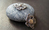 Accessories - 20 Pcs Antique Silver Filigree Flower Connector Pendants 15x20mm A1011