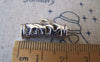 Accessories - 20 Pcs Antique Silver Filigree Flower Curved Tube Connectors 7x20mm A2363