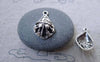 Accessories - 20 Pcs Antique Silver Filigree Star Charms 14x20mm A7638